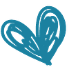 Heart doodle single